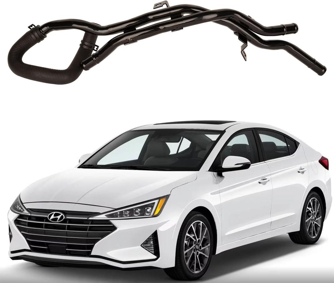 Transmission Oil Cooler Hose & Tube Assembly, Black, Compatible with Hyundai Elantra 2.0L 2017-2021, 1.6L 2017-2018, Veloster 2.0L 2019-2021, OE Number: 97540-F2100, 1 Count