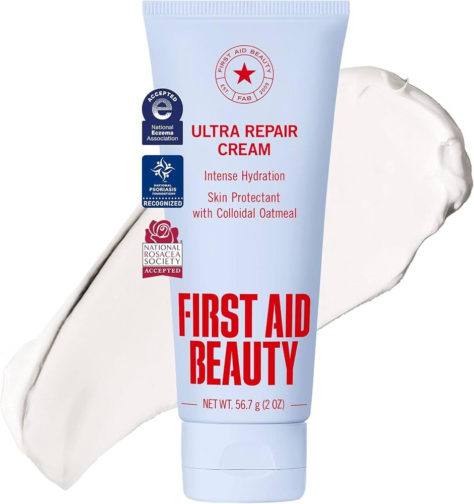 First Aid Beauty Ultra Repair Cream, Face Body Barrier Repair Moisturizer