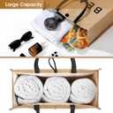 Trifabricy Beach Bag for Women, Woven Straw Beach Tote Bag Waterproof, Weaving Swim Gym Shopping Travel Bags with Button