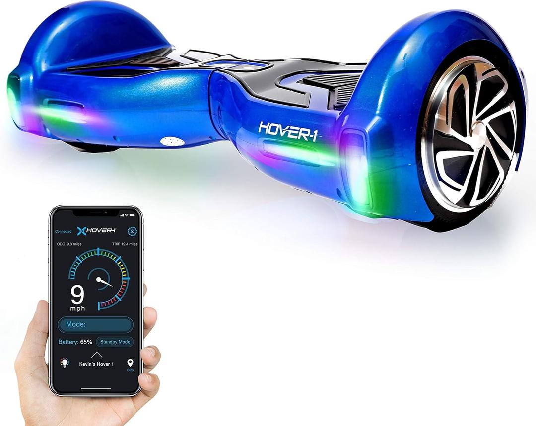 Hover-1 H1 Electric Self Balancing Scooter with 9 mph Max Speed, Dual 200W Motors, 9 Mile Range, and 6.5 Wheels Self Balancing Board (Blue)