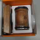 Rolling Knife Sharpener Kit with Diamond & Ceramic Discs, Magnetic Knife Sharpener Roller with 15 & 20 Angle Base, Afilador De Cuchillos