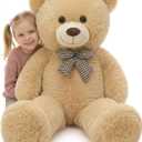 MaoGoLan Giant Teddy Bear Plush Toy - Ultra Soft & Cute Large Stuffed Animal 39 inches, Perfect for Baby Showers, Birthdays, Valentines Day Gifts (Kids, Couples, Family), Tan