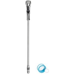 All-Metal RV Toilet Wand with Shut-Off Valve, RV Black Tank Cleaner Wand with 360 Degree Swivel Adapter and Power Nozzle, for Cleaning Sediment