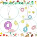 Giegxin 6 Feet Christmas Pastel Garland Candy Ornament Pink Blue Ball Party Christmas Decorations for Xmas Home Indoor Outdoor Decoration Holiday Mantelpiece Stairs Home