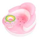 Inflatable Baby Chair for Babies 3 Months and Up, Baby Support Seat Summer Toddler Chair for Sitting Up, Built in Air Pump Baby Floor Seat, Pink