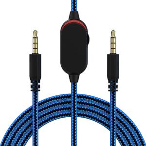 Replacement AW920H Gaming Headset Cable, Audio Cord with Inline Mute and Volume Control Compatible with Alienware AW720H AW310H AW510H 988 Alienware Dell Gaming Headset 6.5FT (Blue)