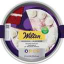 Wilton Aluminum 9 Inch Round Cake Pan Set, Made With Natural Anodized Aluminum, Made Without PFAS, Bakeware Optimal For Even Heating, Set Of 2 Round Pans (9 x 2 Inch Round Cake Pan)