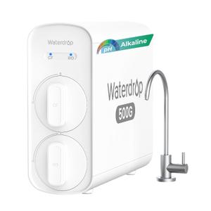 Waterdrop G5P500A Reverse Osmosis System, 8-Stage RO Filtration, Alkaline