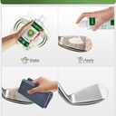 2 x Pro Golf Club Polish, Golf Club Cleaner, Golf Club Scratch Remover Golf Club Rust Remover/Golf Club Cleaning Kit - 10 oz of Metal Polish Compound, Essentials Golf Accessories Golf Gifts for Men