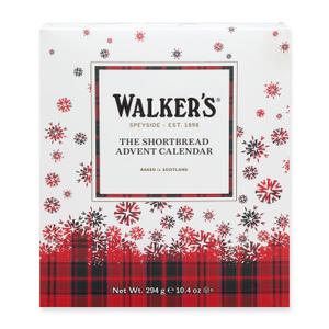Walkers 2025 Advent Calendar with Shortbread Cookies from Scotland - 24 Count (10.4 oz) - Limited Edition Cookie Box with Christmas Cookies in Various Shapes and Flavors (EXP 03/01/26)