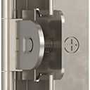 Amerock BPR8704G9 | Cabinet Hinge | 1/2 in (13 mm) Overlay Double Demountable | Sterling Nickel | Kitchen Cabinet Door Hinge, Functional Hardware