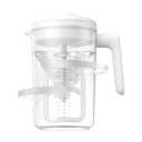 Electric Formula Pitcher, 36 oz Baby Formula Mixing Pitcher, Automatic Baby Formula Mixer, Bidirectional Stirring Breastmilk Pitcher, Locking Lid Smooth Formula Maker Milk Storage for Fridge, White