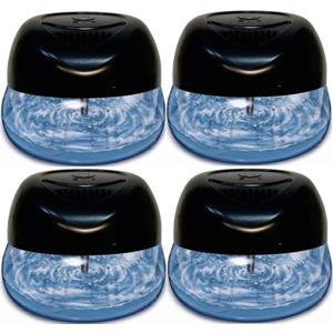 Bluonics 4-Pack Fresh Aire Water Based Revitalizer. Black Color with 7 LED Color Changing Lights White Noise Machine Use Essential Oils and Fragrances