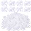 Nuanchu 500 Pcs 1/32"(1mm) Tile Spacers Removable Cross Ceramic Spacers Corner Separators Reusable Wall Floor Construction Tool Plastic Leveling Clips for Various Types of Tile Leveling (White)