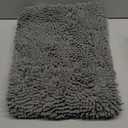 OLANLY Bathroom Rugs 30x20, Extra Soft Absorbent Chenille Bath Rugs, Rubber Backing Quick Dry, Machine Washable Bath Mats for Bathroom Floor, Tub and Shower, Home Decor Accessories, Light Grey