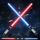 TOY Life 2 in 1 Light Up Saber 2 Pack for Kids Expandable Light Up Sword for Kids Adult LED + FX Sound Lightsavers Dual Light Up Toy Dark Saber for Adult Galaxy Wars Saber
