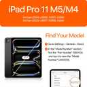 TORRAS Ostand K3 Neo for iPad Pro 11 Inch Case M5 (2025) / M4 (2024), Viewing Angles Adjustable,Ultra Stable Stand, Shockproof Protective Slim Kickstand Case with Pencil Holder, Glacier Sprint