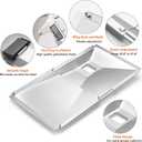 Universal Grease Tray with Catch Pan, Adjustable Drip Pan fits Nexgrill, Charbroil, Dyna Glo, Kenmore, BHG, Master,Backyard, Uniflame,Expert, Galvanized Steel Replacement Part for 3/4/5Burner Gasgrill