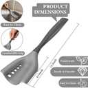 Meat Chopper and Ground Beef Masher, Hamburger Chopper Tool, Heat Resistant Silicone Potato Masher, Non-Stick Safe Kitchen Utensil with Drain Holes, Dishwasher Safe