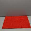 LuxUrux Bath Mat, Extra-Soft Plush Non-Slip Bathroom Rug, Luxury Chenille Microfiber Material, Super Absorbent Shaggy Bath Rug. Machine Wash & Dry (17 x 24 inches, Red)