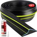 Jin&Bao Universal Garage Door Threshold Seal Strip 10FT Kit, Bottom Waterproof Rubber Weather Stripping ReplacementGreen, 1 Adhesive