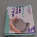 Child Safety Door Knob Cover (4 Pack) Hard-to-Remove Dual-Lock Door Handle Covers for Kids - Reusable Baby Proof Door Knob Locks - Installs Easily, No Tools Needed (Transparent)