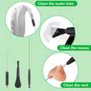 Hearing Aid Cleaning Kit Supplies for Oticon/Phonak/Starkey, Earring Aids Amplifier Cleaner Case Hard Pocket Size Tools, Earing Brushes Kits Accessories in Ear Monitor, Earbuds/Headphones Brushs