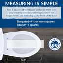Bemis 1500EC 390 Lift-Off Wood Elongated Toilet Seat, Cotton White (Pack of 1)