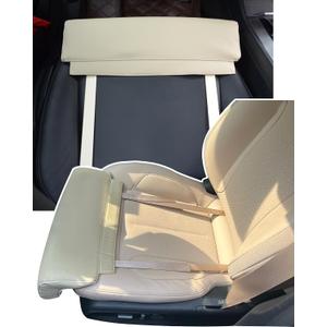 Car Leg Extender Leg Support for Driving, Car Front Seat Thigh Extender Support Cushions, Adjustable Length/Height/Angle Leg Rest Pillow for Cars Office (Beige)