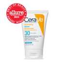 CeraVe Hydrating Sheer Sunscreen with SPF 30 for Face and Body, Mineral & Chemical Sunscreen for Men & Women with Zinc Oxide, Hyaluronic Acid and Ceramides, Paraben-Free + Fragrance-Free, 3 Ounces