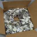 24 inch White Christmas Wreath,Winter Wreaths for Front Door with Pinecones Berries for Fireplace Xmas Decorations,Front Porch Decor and Wall Window Decor