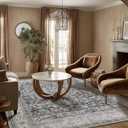 Machine Washable Rugs for Living Room: 5x7 Bedroom Rug Vintage Boho Area Rug Stain Resistant Non Slip Low Pile Lightweight Soft Carpets for Living Room Dining Room Kitchen Nursery Kids Room Farmhouse