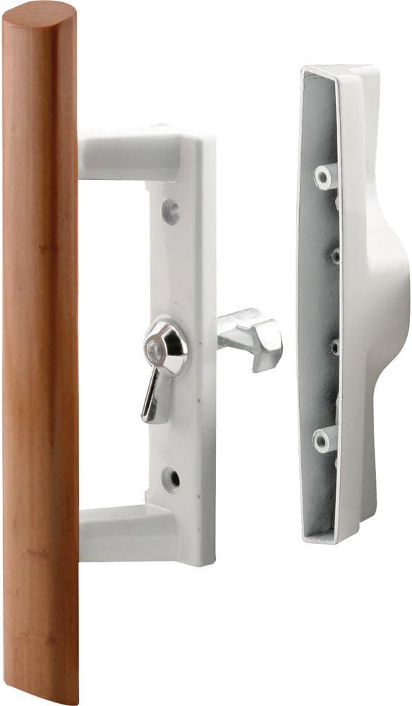 Prime-Line C 1194 Patio Door Internal Style door Handle, White, 3-1/2 In. Hole Centers (Single Pack)
