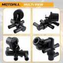 MOTOALL Front HAVC Heater Control Valve Solenoid Replaces# F87H18495AA Fit for Ford Aerostar Explorer Ranger for Lincoln Aviator for Mazda B2300 B2500 for Mercury Mountaineer, Black
