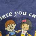 in A World Be Kind Kids Earth World Kindness Day Teachers T-Shirt (Blue, S)
