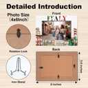 Italy Picture Frame, Family Vacation in Italy, Wedding Gift, Honeymoon Gift, 4x6 Photo Frame for Desk Display, Wooden Photo Frame -J02