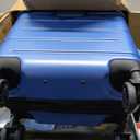 KYME Carry On Luggage Hardshell 20 Inch Suitcase with Wheels,Lt Blue, Expandable Carry-On 20-Inch