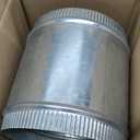 Repa Market 6" Inch Round Flexible Noise Control Duct Connector - Galvanized Steel Metal Pipe Extension, Vent Coupling - Dryer Vent Connector - Coupler for HVAC Ducting, Ventilation System, Fittings