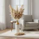 Metal Tall Floor Vase - 3pcs Floor Vases Decorative Tall, White and Gold Big Standing Vases for Fireplace Living Room Living Bedroom Hallway Corner (Gold and White (with Honeycomb)