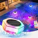 2 x TaoFiaCo Solar Floating Pool Lights: RGB Color Changing Floating Lights for Hot Tub Party Wedding Pond Garden Yard (1 Pack)