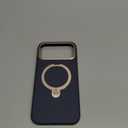 TORRAS Q3 VegSkin for iPhone 17 Pro Max Case Leather, 360 Spin Magnetic Stand, Fit for MagSafe, Camera Control, Shockproof Premium Organic Silicone Leather Phone Case for iPhone 17 Pro Max, Deep Blue