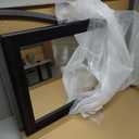 CULER Black Wood Wall Mirror for Bathroom,Rectangle Rustic 24 x 36 inch Hanging VanityMirrors with Wooden Frame for Living Room,Bedroom,Entryway