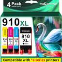 910XL Ink Cartridges for HP Printers Replacement for HP 910 Ink HP 910XL Ink Cartridges Combo Pack for HP 910 Work with OfficeJet Pro 8015e 8025e 8020e 8015 8020 8028e 8035e 8010e Printer (Pack of 4)
