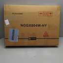 TEENFON Medicine Cabinet Mirror with 2 Adjustable Shelves, Bathroom Mirror with Storage, Recessed or Wall Mount Bathroom Cabinet, White UNGGX004W