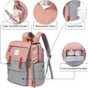 Frank Mully Diaper Bag Backpack Large Multifunction Travel Baby Bag for Mom Dad Pink1
