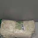 Wish Care 2 Packs 6FT Round Tablecloth 72Inch, Ivory Stretchy Fitted Table Cloths, Wrinkle Resistant Polyester Table Cover with Pleated Ruffle Skirt for Party, Wedding and Banquet Decoration