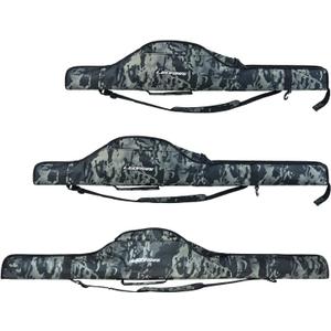 LEOFISHING Portable Folding Fishing Pole Bag 3.94ft/4.59ft/5.25ft Fishing Rod and Reel Protective Case Fishing Tackle Storage Bags Carry Organizer Outdoor for Fishing 3 Size