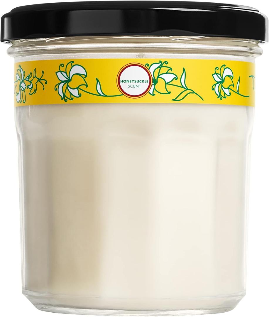MRS. MEYER'S CLEAN DAY Soy Aromatherapy Candle, 35 Hour Burn Time, Made with Soy Wax and Essential Oils, Honeysuckle, 7.2 Oz (7.2 Ounce (Pack of 1))