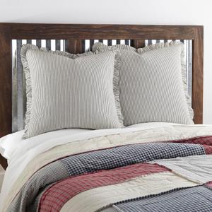 VHC Brands Hatteras Bedding Accessory, Euro Sham 26x26, Blue, 1 Pc