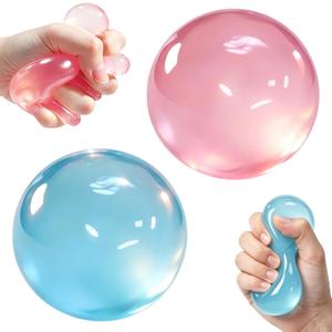 2PCS Coconut Oil Stress Ball, 2026 New Squishy Coconut Squeeze Stress Shapeable Ball, Soft Novelty Toy,Slow Rising Squeeze Balls, Portable Desk Squishies for Relaxation and Stress Relief